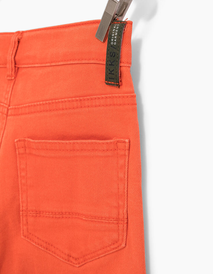 Boys’ slim orange jeans-4