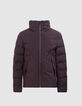 Blouson dark plum WATERPROOF avec capuche cachée Homme-2