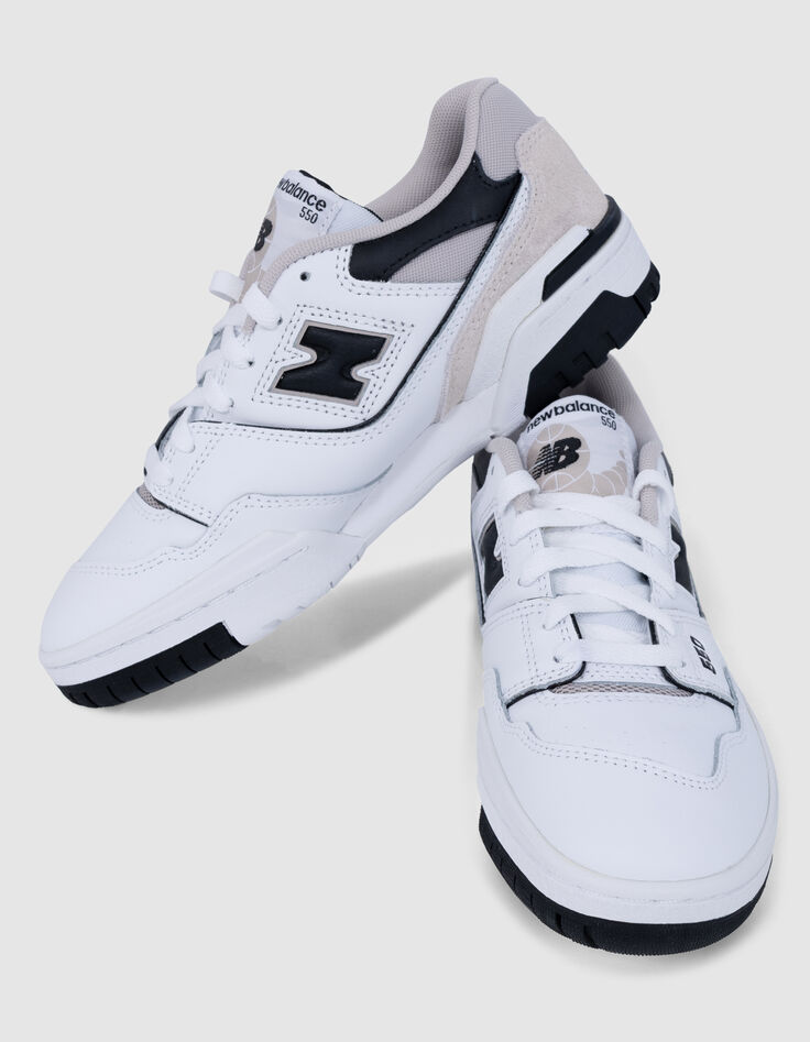 Zwart-witte NEW BALANCE 550 jongenssneakers-5