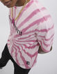 Pink T-shirt tie and dye print Heren-6