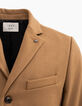 Manteau beige foncé droit Homme-4