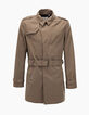 Trench beige foncé à pressions Homme-8