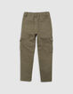 Upcycelte JOGGER khaki Jeans Kampfgeist Junge-3