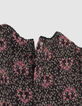 Baby girls’ black lily print blouse-5