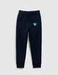 Marineblaue Jungenjogginghose mit SUPERMAN-Logo-1