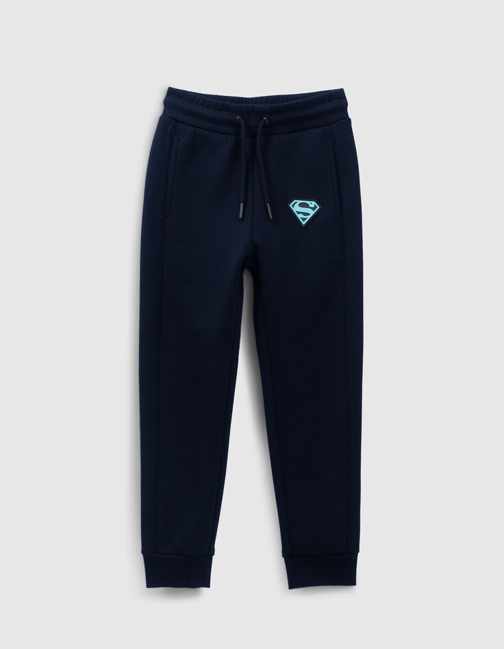 Boys’ navy joggers with SUPERMAN logo-1