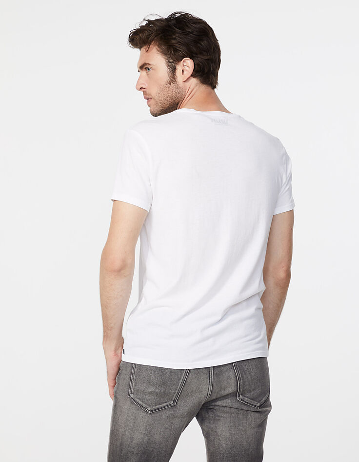 Tee-shirt blanc NIRVANA Vestibule Circle Homme-3