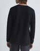 Men’s black knit Pure Edition sweater, gradual gold lurex-3