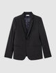 Men's anthracite check suit jacket-5