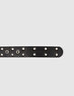Girls’ black studded and rivets belt-6