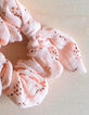 Roze scrunchie in biokatoengaas GABRIELLE PARIS-3
