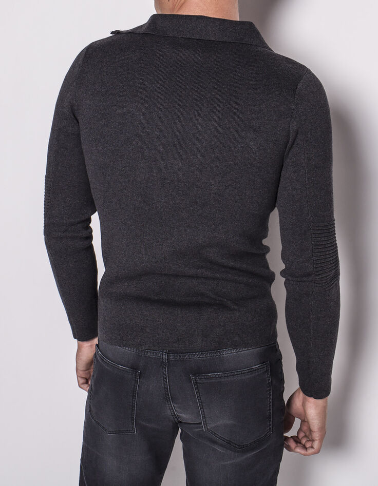 Pull col zippé homme-3