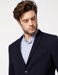 Veste marine en maille Homme-4