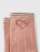 Calcetines rosa, crudo y marrón niña-7