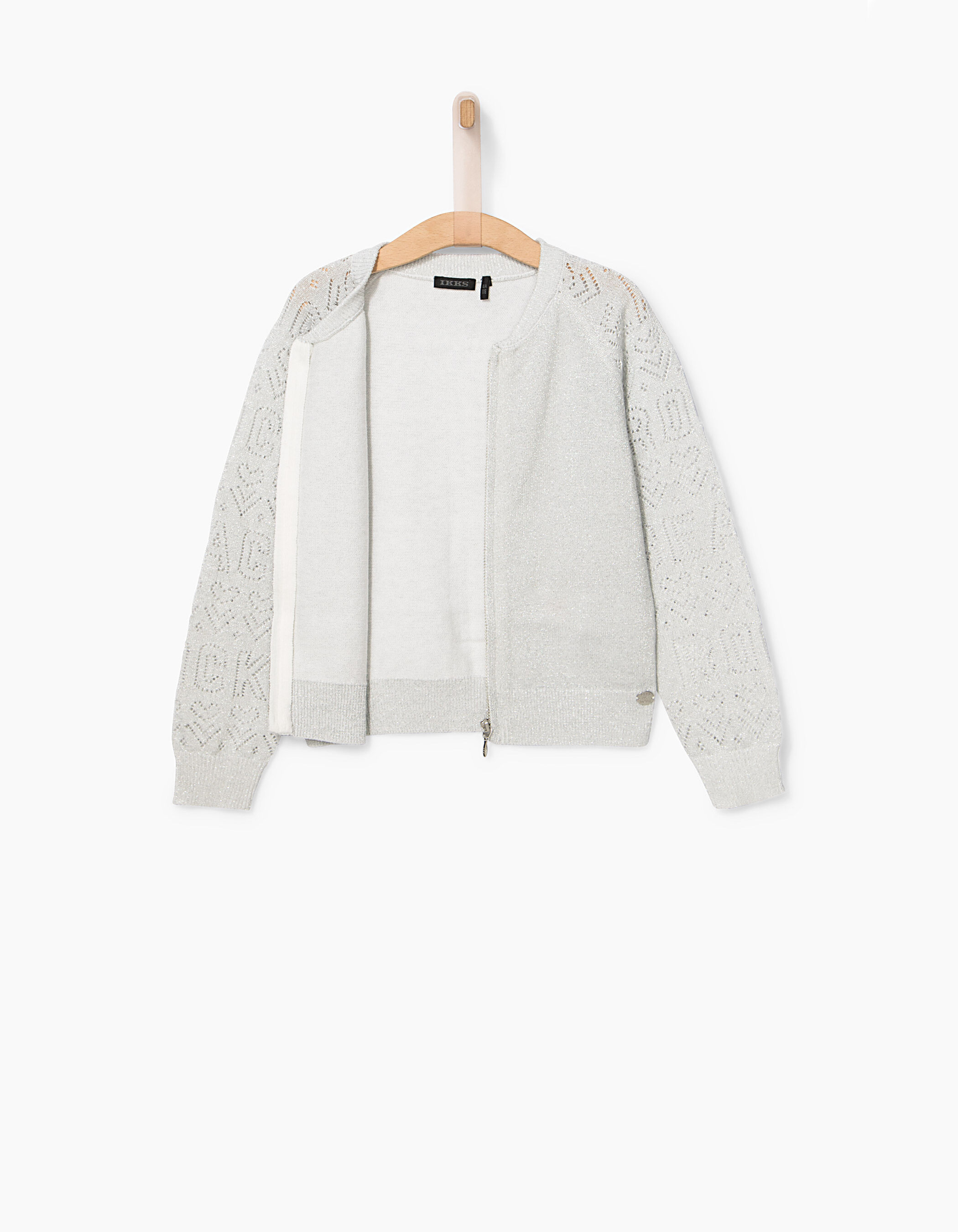 Girls discount silver cardigan