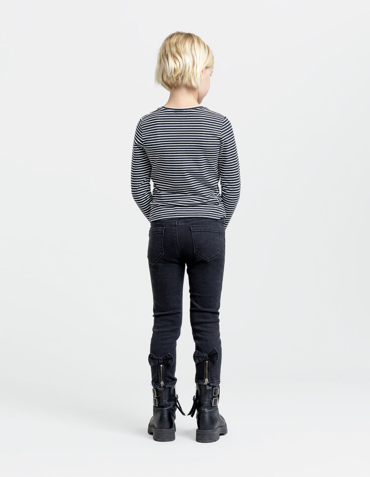 SLIM schwarze Skinny Jeans-Mädchengürtel-2