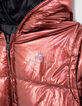 Mädchenwendesteppjacke in Blau und Rot mit Metallic-Optik-5