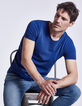 Tee-shirt L'Essentiel bleu col V Homme-1