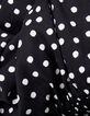 Schwarzes LENZING™ ECOVERO™ Kleid mit Polka-Dot-Print für -7