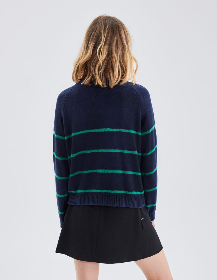 iOoppek Pull noir col montant manches longues tricot ample fermeture éclair  pull pull gros tricot femme laine