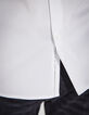 Chemise SLIM blanche avec ligne noire BasIKKS Homme-4