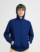 Boys’ blue zipped hooded cardigan-1