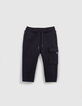 Marineblauw joggingpak voor babyjongens-1