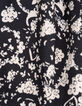 Short black skirt floral print rock girl-7