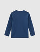 Tee-shirt bleu brut Essentiel coton bio-3