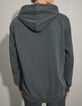 Schwarzes Herrensweatshirt mit Kapuze und Rocker-Stich-2