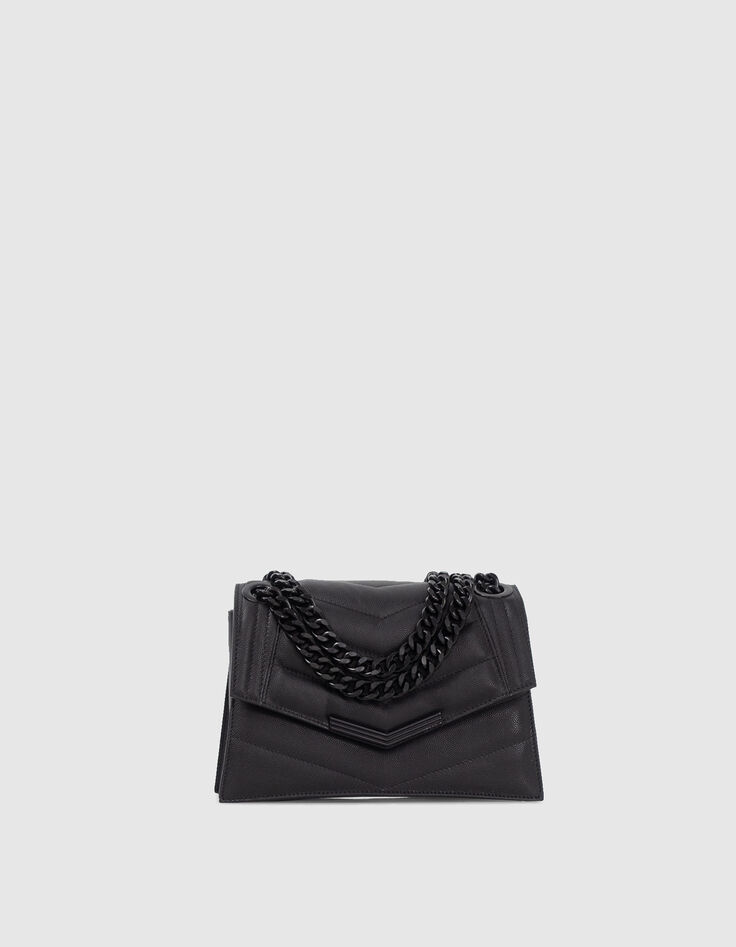 Bolso THE 1 negro cuero caviar S mujer-2