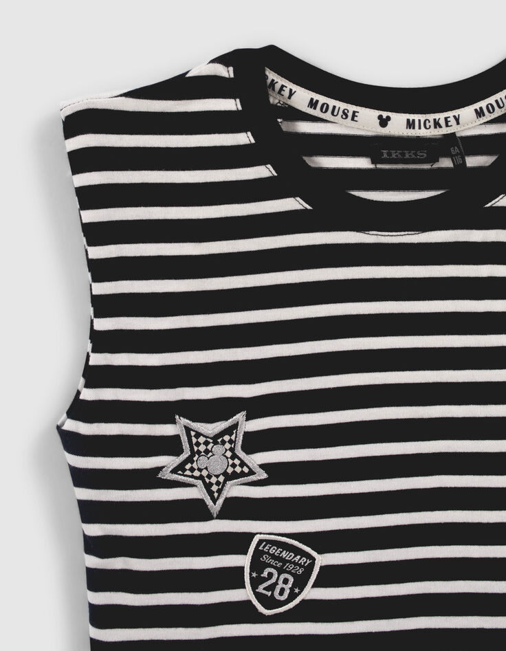 Schwarzes Mädchen-T-Shirt mit Streifen IKKS – MICKEY-3