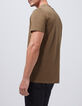 Men’s mocha Essential V-neck t-shirt-4