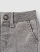 Grijze BATTLE-jeans ribboord-taille babyjongens-5