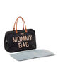 Sac à langer Mommy Bag noir typo or CHILDHOME-4