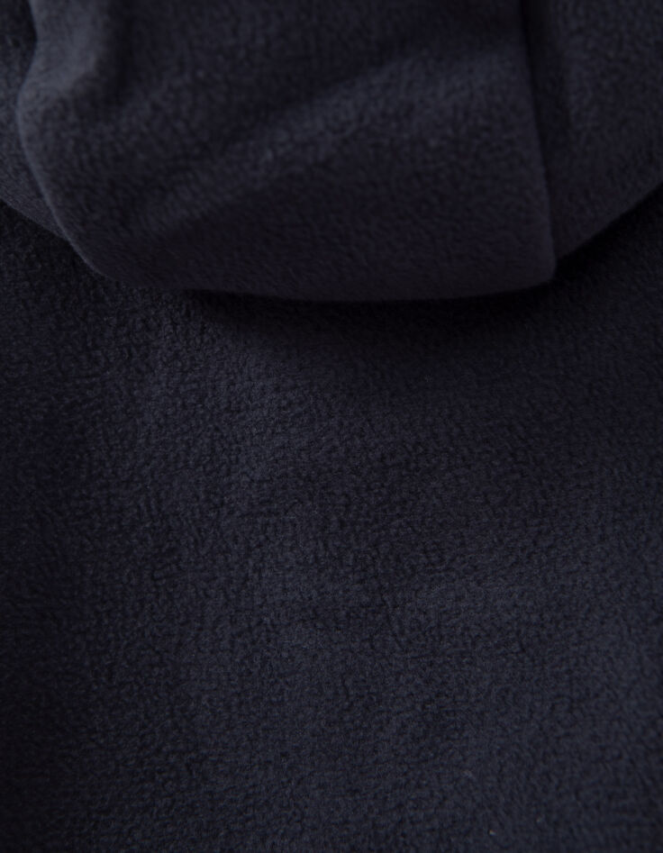 Baby boys’ navy fleece hooded cardigan-6