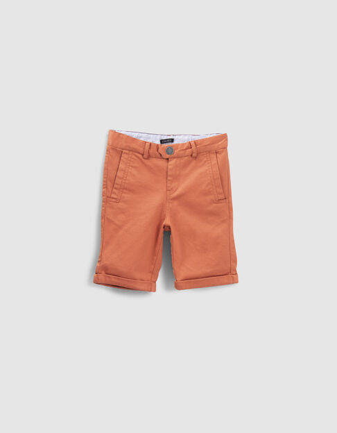 Bermudas tipo chino naranjas niño - IKKS