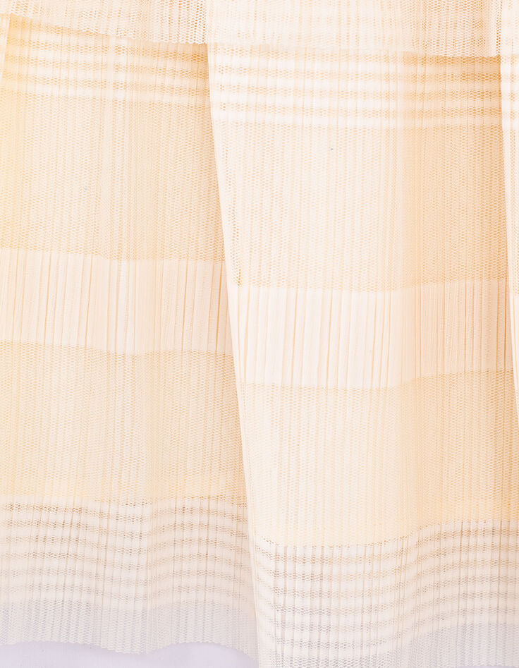 Falda larga color crudo plisada niña-5