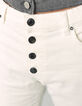 Jean droit blanc high waist longueur cropped bio femme-4