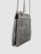 Sac pochette 1440 REPORTER METALLISE motif chevron femme-6