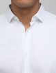 Men’s white EASY CARE SLIM shirt-5