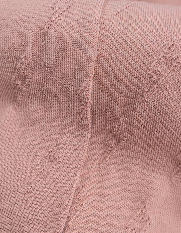 Strumpfhose, Rosa, Jacquard-Strick Blitze Mädchen-5