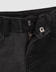 Jean slim noir esprit patchwork garçon -5