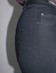 Women’s black button-up high-waist flared jeans-4