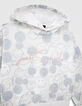 Girls’ white hoodie with silver all-over SMILEYWORLD print-4