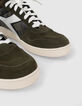 Khaki Ledersneakers mit Camouflagemuster IKKS X DIADORA-5