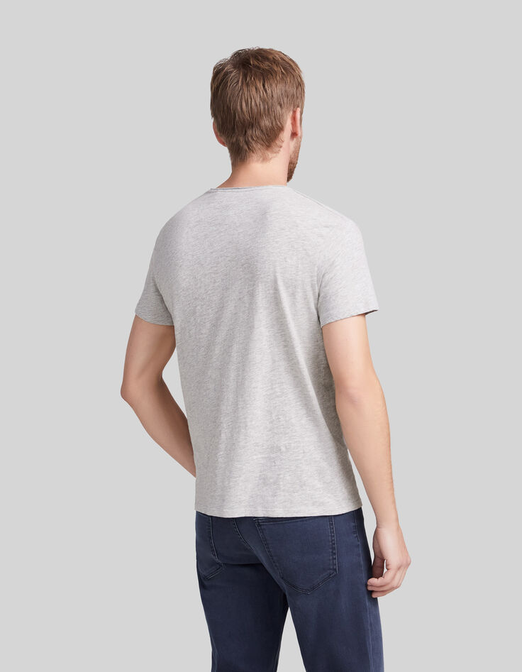 Heren T-shirt De Essential V-hals-3