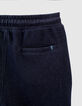 Boys’ navy joggers with 2 long zips down sides-7