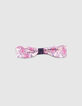 Baby girls’ navy/pink print reversible headband-9