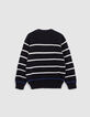 Boy's organic cotton fancy knit sailor sweater-5